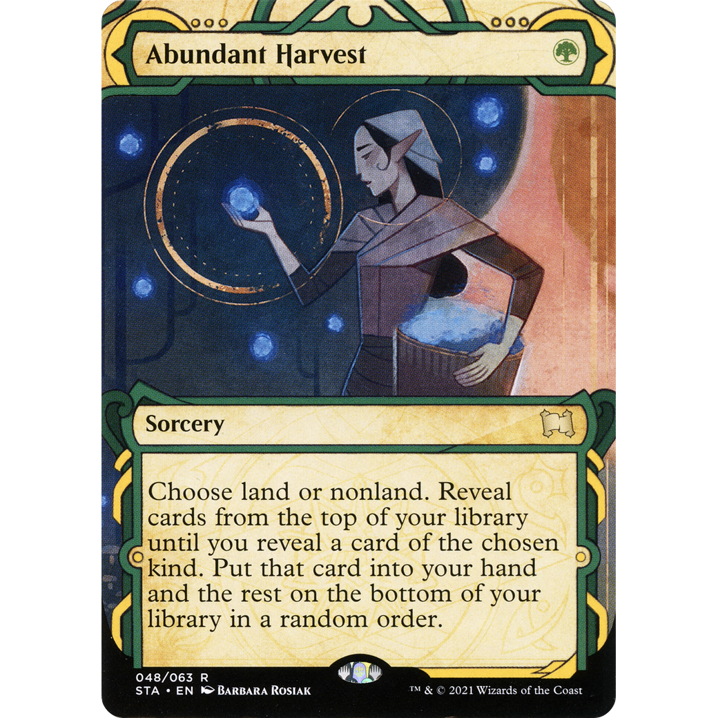 Abundant Harvest (STA-048) - Strixhaven Mystical Archive: (Showcase) (Borderless)