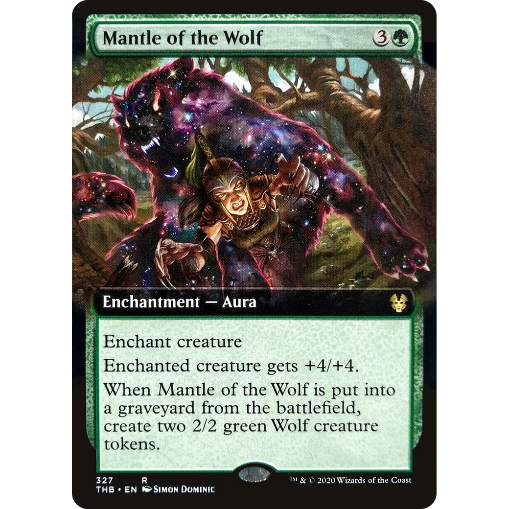 Mantle of the Wolf (Extended Art) (THB-327) - Theros Beyond Death: (Extended Art)
