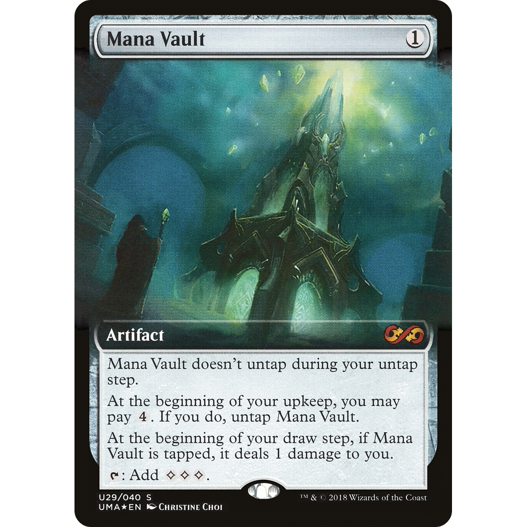 Mana Vault (UMA:BT-U29) - Ultimate Box Topper: (Extended Art) Foil