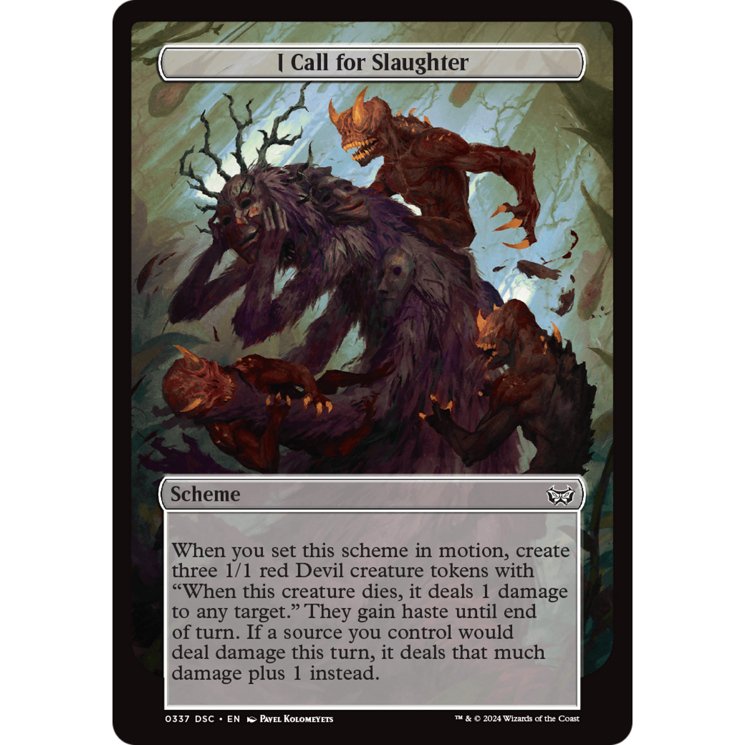 I Call for Slaughter (A:DSC-337) - Duskmourn: House of Horror Commander