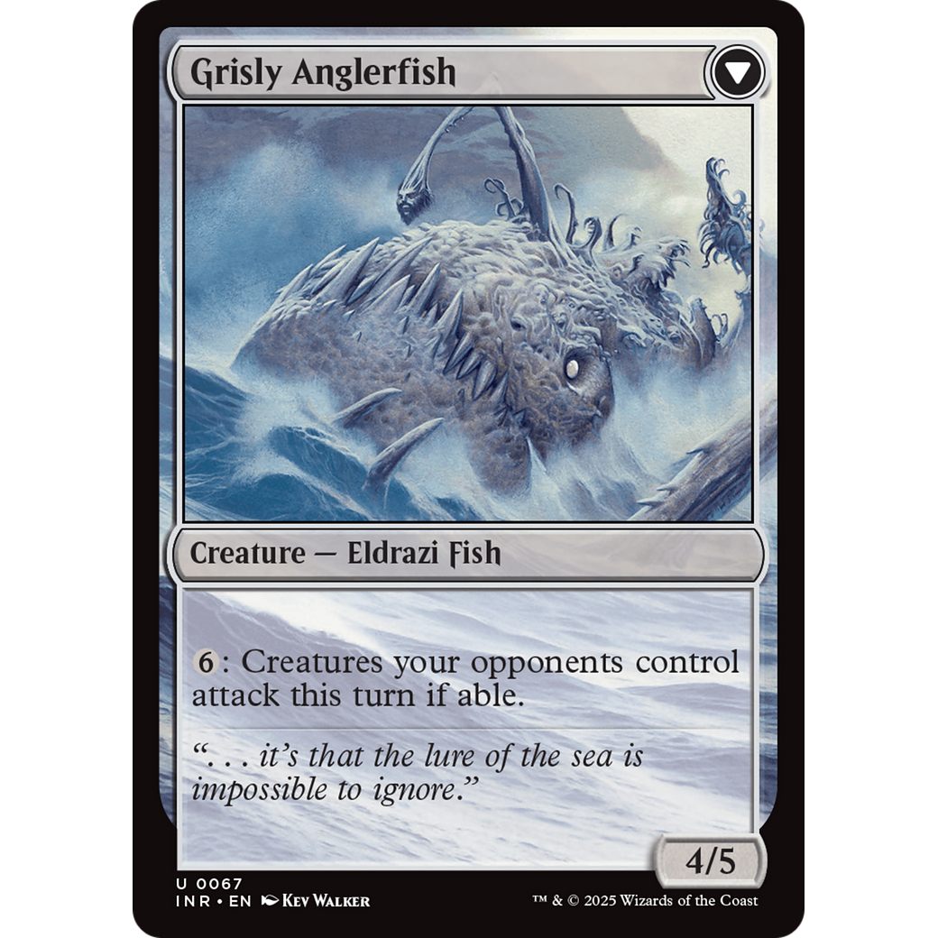 Grizzled Angler // Grisly Anglerfish (INR-067) - Innistrad Remastered