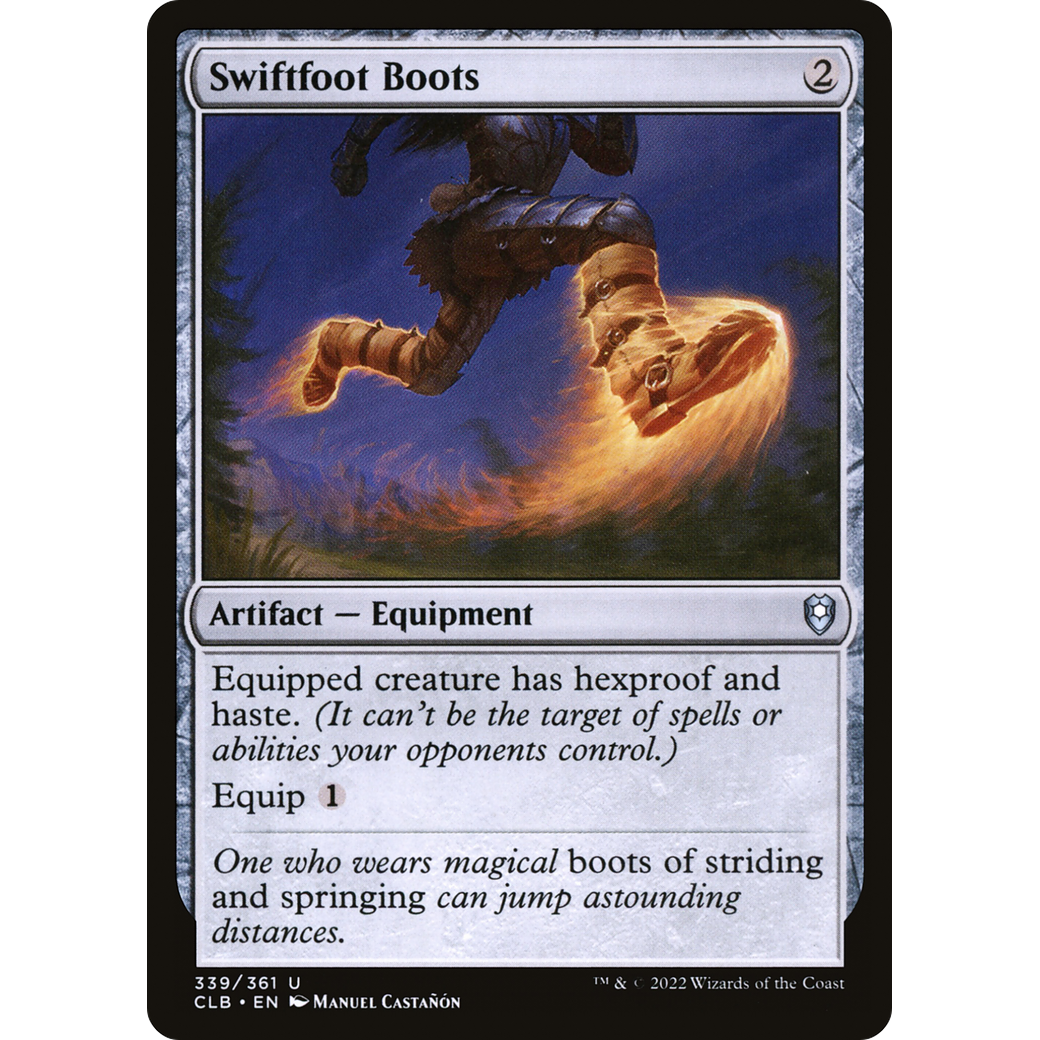 Swiftfoot Boots (CLB-339) - Commander Legends: Battle for Baldur's Gate Foil