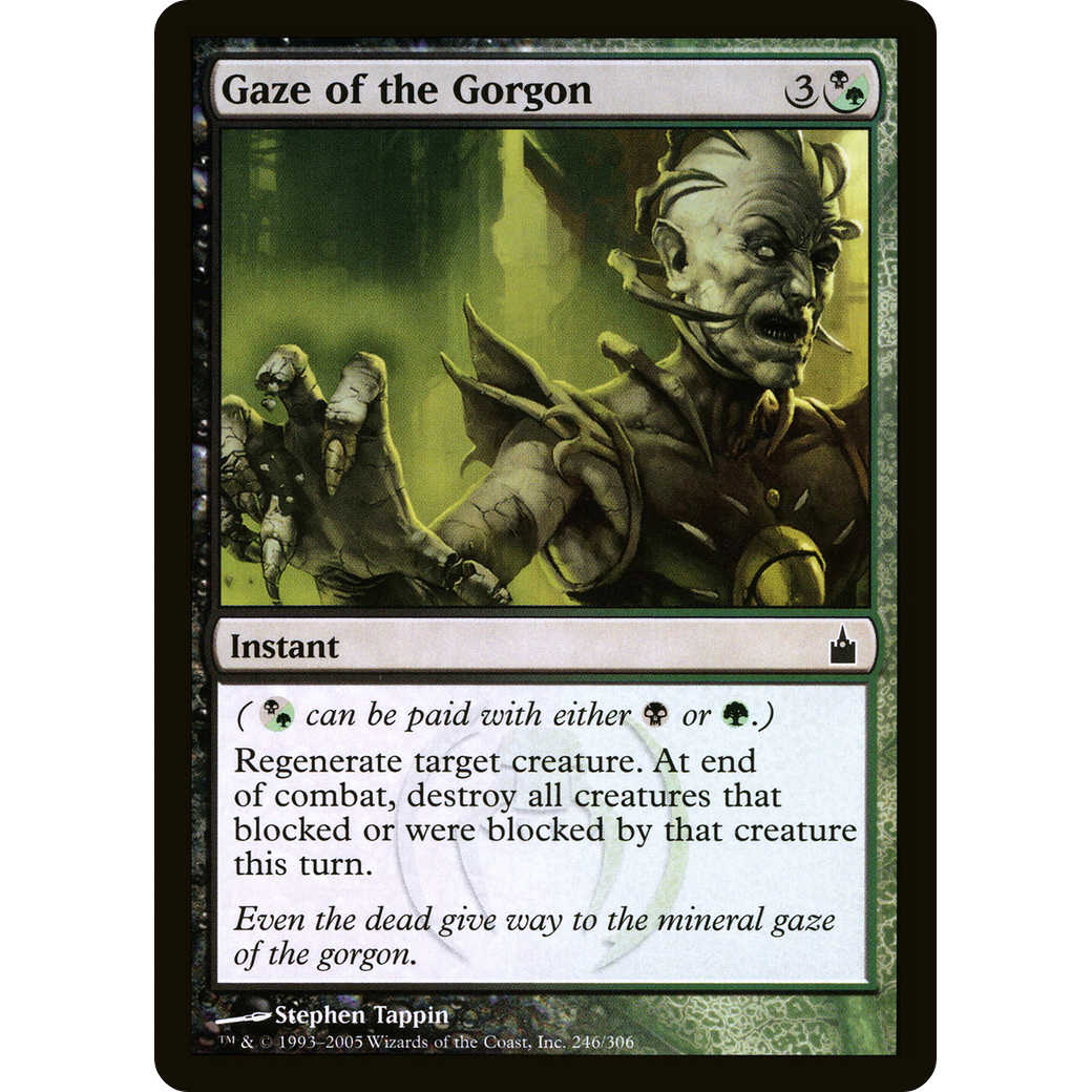 Gaze of the Gorgon (RAV-246) - Ravnica: City of Guilds Foil
