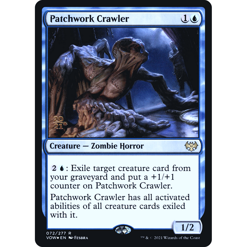 Patchwork Crawler (PRE-072) - Innistrad: Crimson Vow Promos Foil