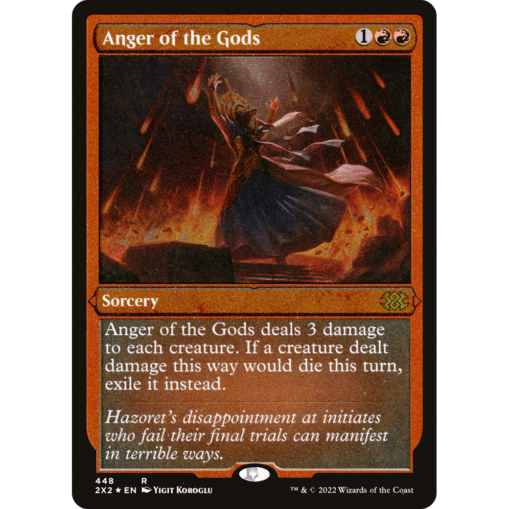 Anger of the Gods (Foil Etched) (2X2-448) - Double Masters 2022 Foil