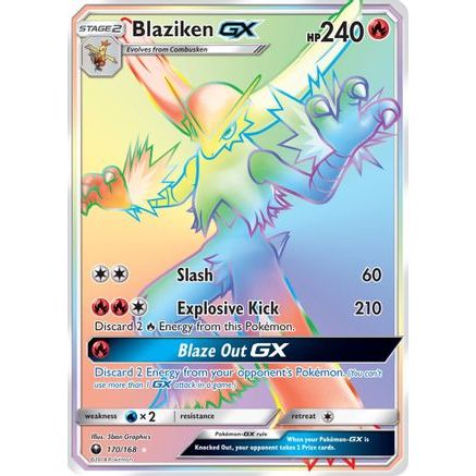 Blaziken GX (Secret) 170/168 - SM Celestial Storm Holofoil