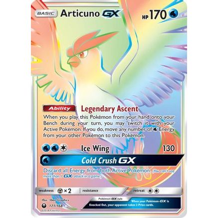 Articuno GX (Secret) 171/168 - SM Celestial Storm Holofoil