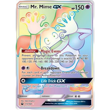Mr. Mime GX (Secret) 173/168 - SM Celestial Storm Holofoil