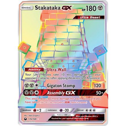 Stakataka GX (Secret) 176/168 - SM Celestial Storm Holofoil