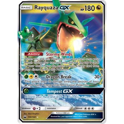 Rayquaza GX 109/168 - SM Celestial Storm Holofoil