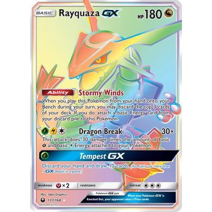 Rayquaza GX (Secret) 177/168 - SM Celestial Storm Holofoil