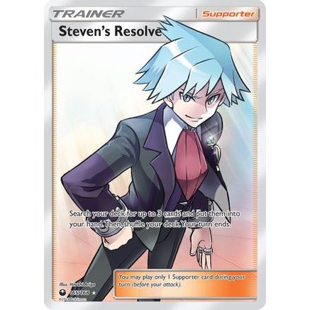 Steven's Resolve (Full Art) 165/168 - SM Celestial Storm Holofoil