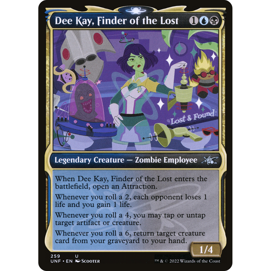Dee Kay, Finder of the Lost (Showcase) (UNF-259) - Unfinity: (Showcase) Foil