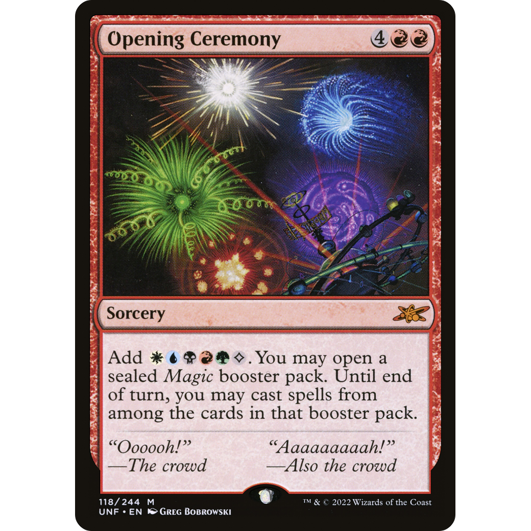 Opening Ceremony (UNF-118) - Unfinity Foil