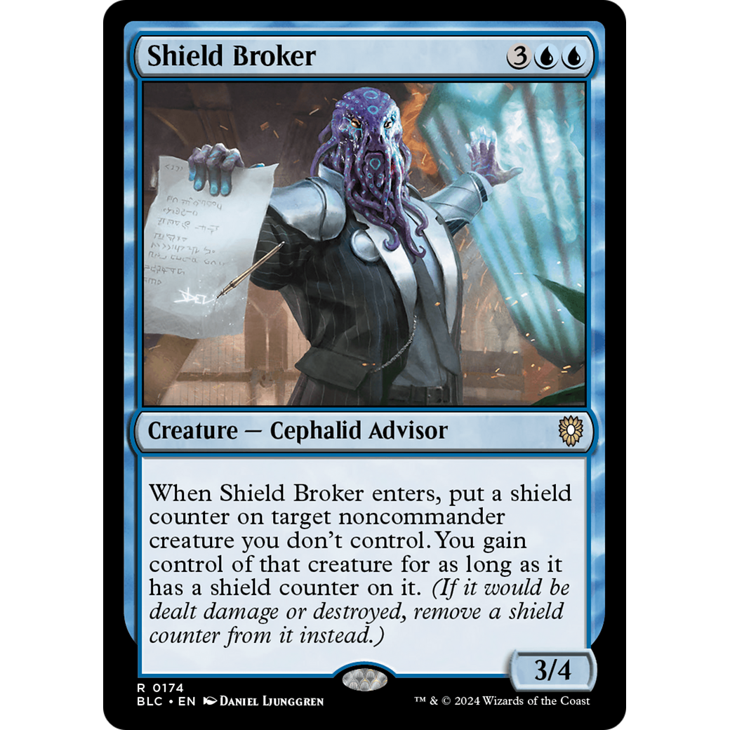 Shield Broker (BLC-174) - Bloomburrow Commander