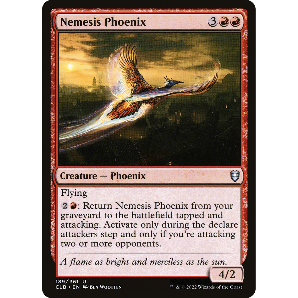 Nemesis Phoenix (CLB-189) - Commander Legends: Battle for Baldur's Gate Foil