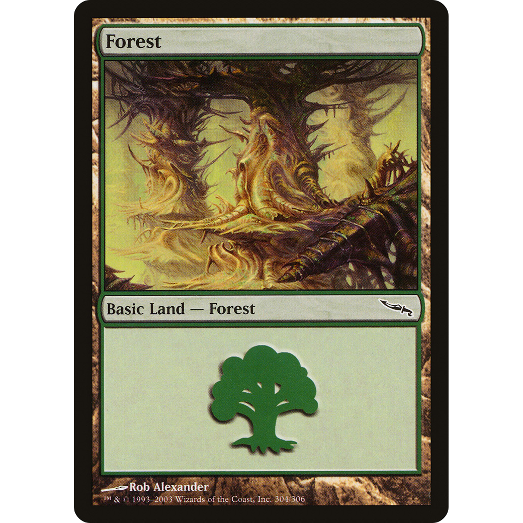 Forest (304) (MRD-304) - Mirrodin Foil