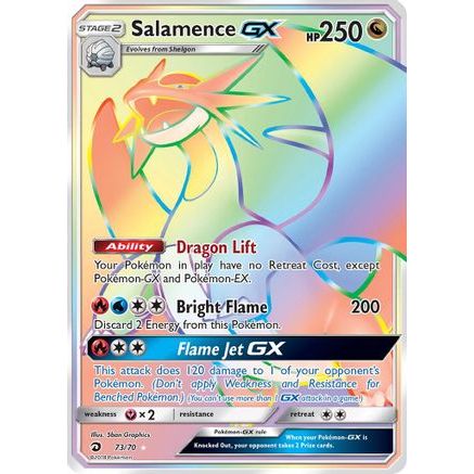 Salamence GX (Secret) 73/70 - Dragon Majesty Holofoil