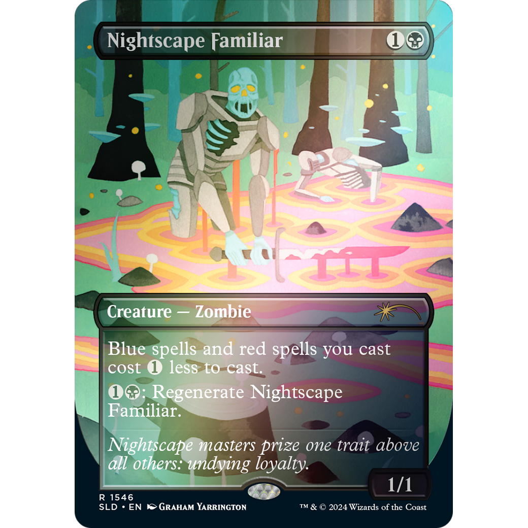 Nightscape Familiar (Rainbow Foil) (SLD-1546) - Secret Lair Drop (Borderless) Foil