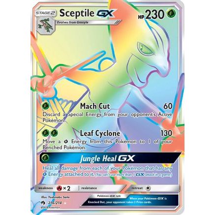 Sceptile GX (Secret) 216/214 - SM Lost Thunder Holofoil