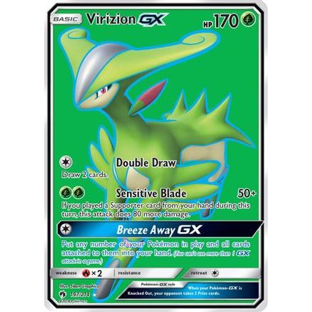 Virizion GX (Full Art) 197/214 - SM Lost Thunder Holofoil