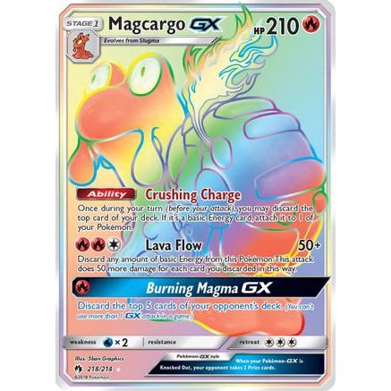 Magcargo GX (Secret) 218/214 - SM Lost Thunder Holofoil