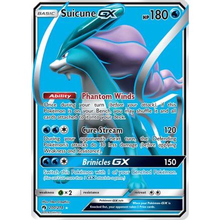 Suicune GX (Full Art) 200/214 - SM Lost Thunder Holofoil