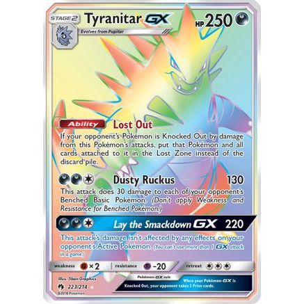 Tyranitar GX (Secret) 223/214 - SM Lost Thunder Holofoil