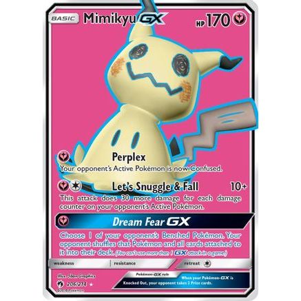 Mimikyu GX (Full Art) 206/214 - SM Lost Thunder Holofoil