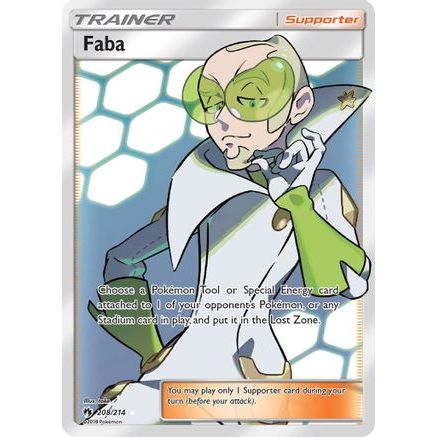 Faba (Full Art) 208/214 - SM Lost Thunder Holofoil