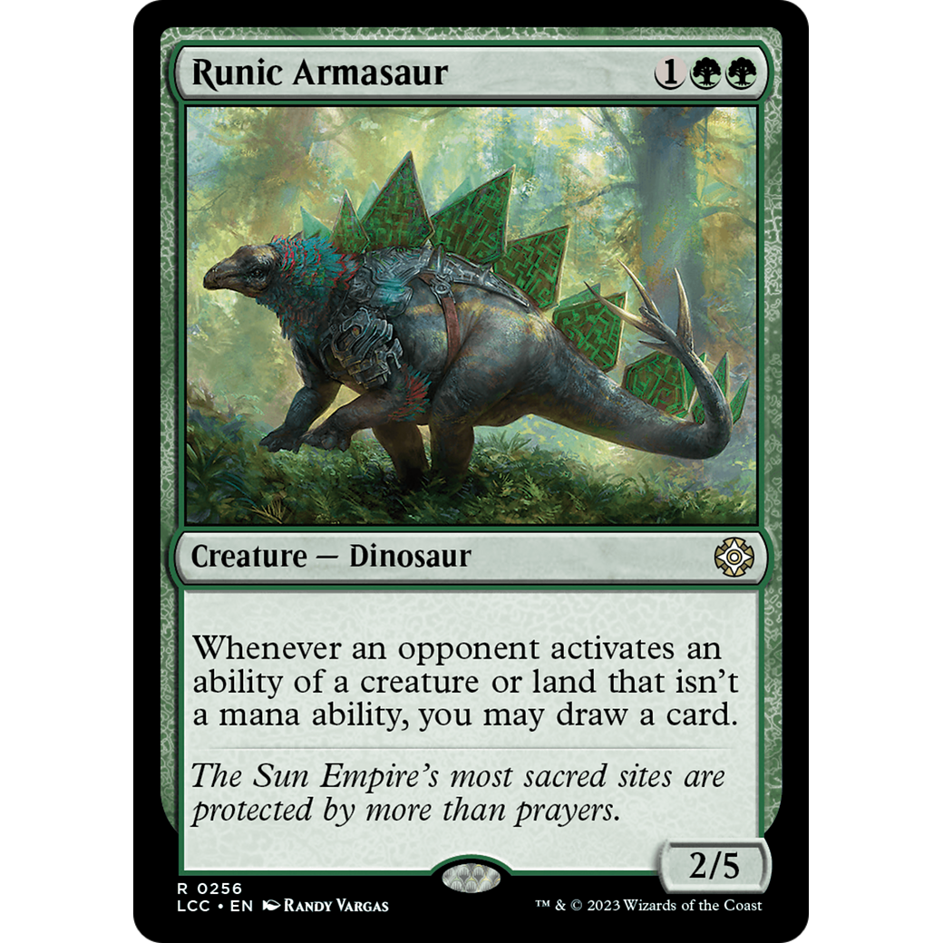 Runic Armasaur (LCC-256) - The Lost Caverns of Ixalan Commander