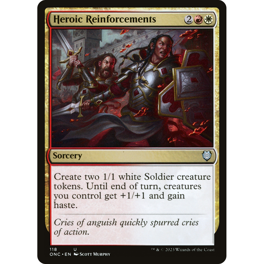 Heroic Reinforcements (ONC-118) - Phyrexia: All Will Be One Commander