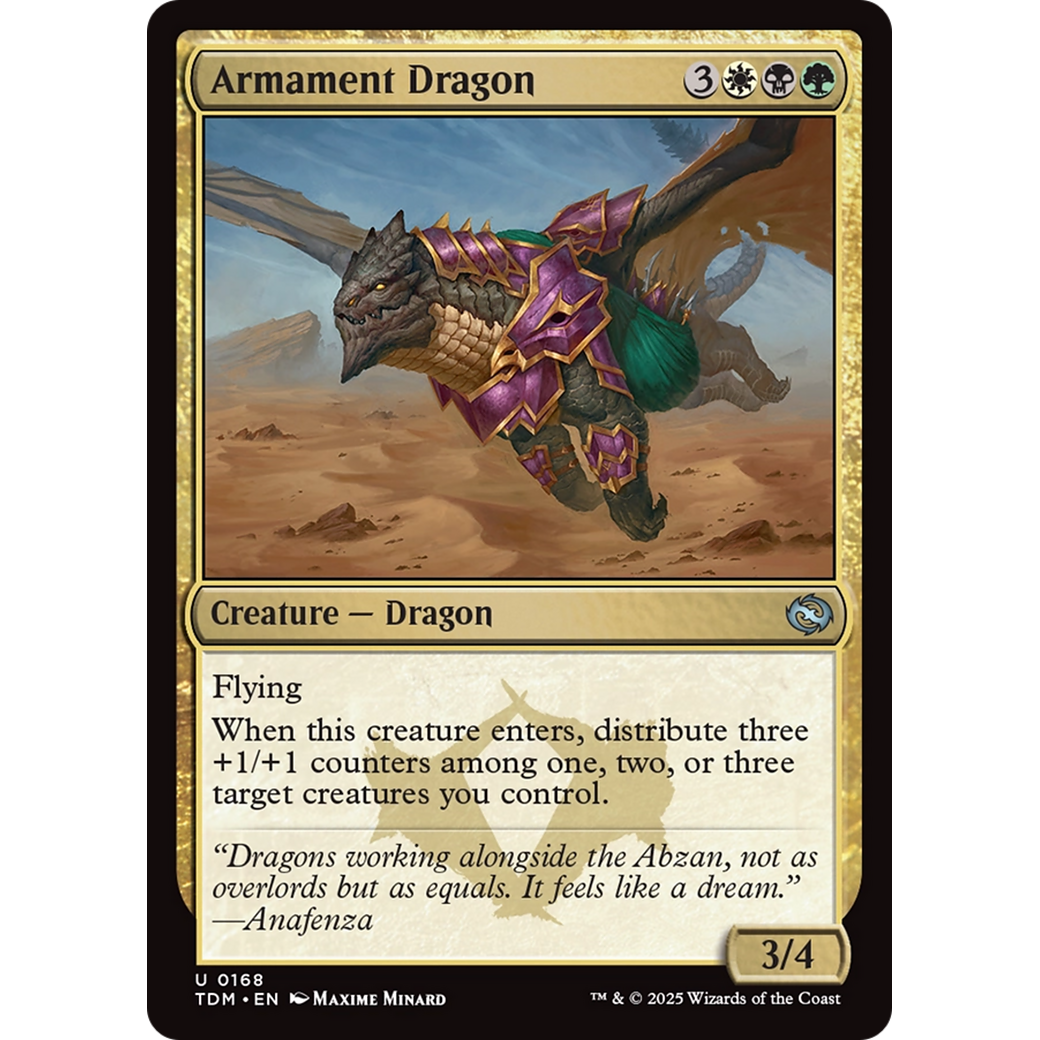 Armament Dragon (TDM-168) - Tarkir: Dragonstorm Foil