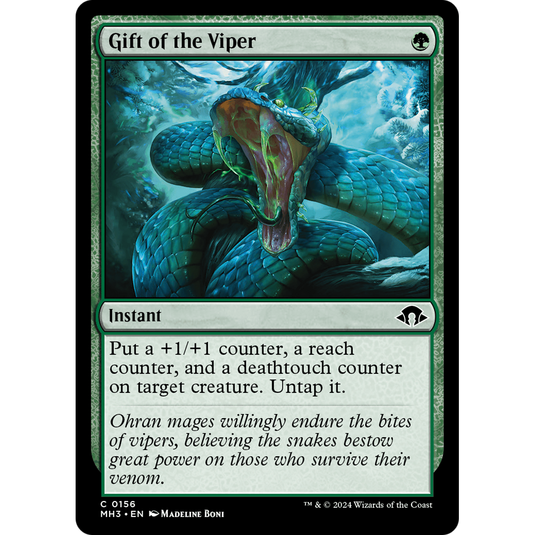 Gift of the Viper (MH3-156) - Modern Horizons 3 Foil