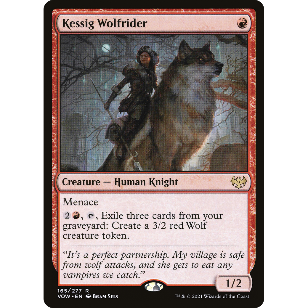 Kessig Wolfrider (VOW-165) - Innistrad: Crimson Vow Foil