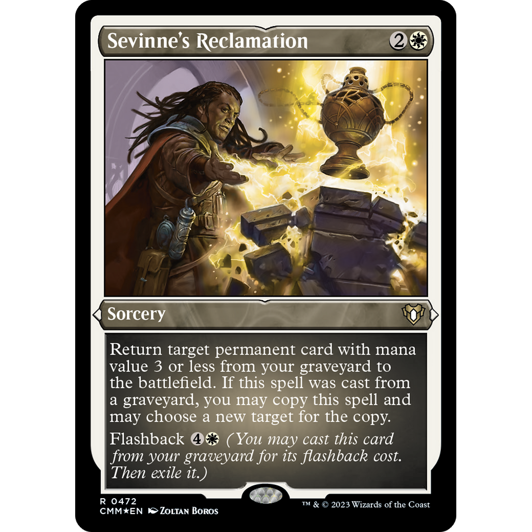 Sevinne's Reclamation (CMM-472) - Commander Masters Etched Foil