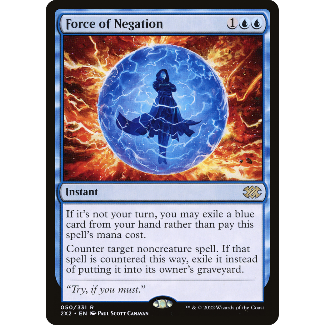 Force of Negation (2X2-050) - Double Masters 2022 Foil
