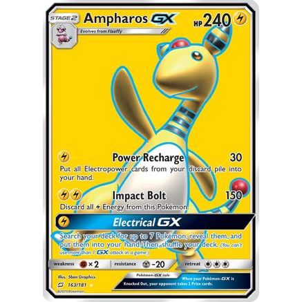 Ampharos GX (Full Art) 163/181 - SM Team Up Holofoil