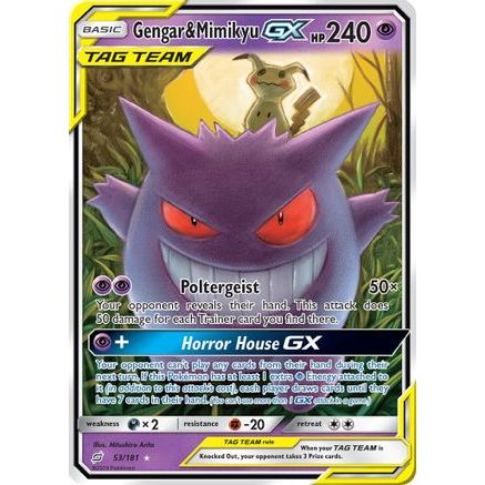 Gengar & Mimikyu GX 53/181 - SM Team Up Holofoil