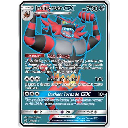 Incineroar GX (Full Art) 167/181 - SM Team Up Holofoil