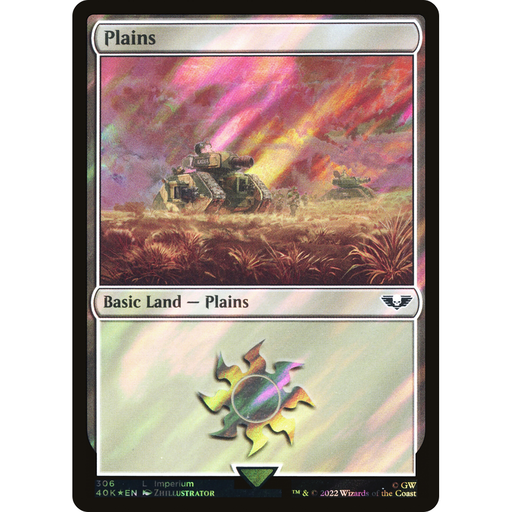 Plains (40K-306) - Warhammer 40,000 Commander Foil