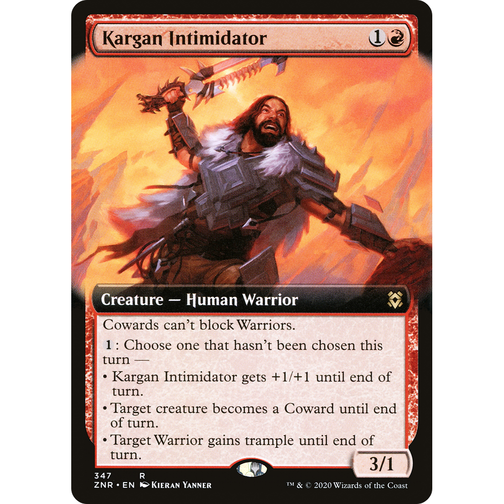 Kargan Intimidator (Extended Art) (ZNR-347) - Zendikar Rising: (Extended Art)