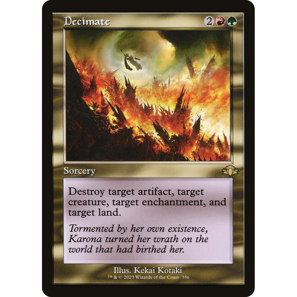 Decimate (Retro Frame) (DMR-356) - Dominaria Remastered Foil