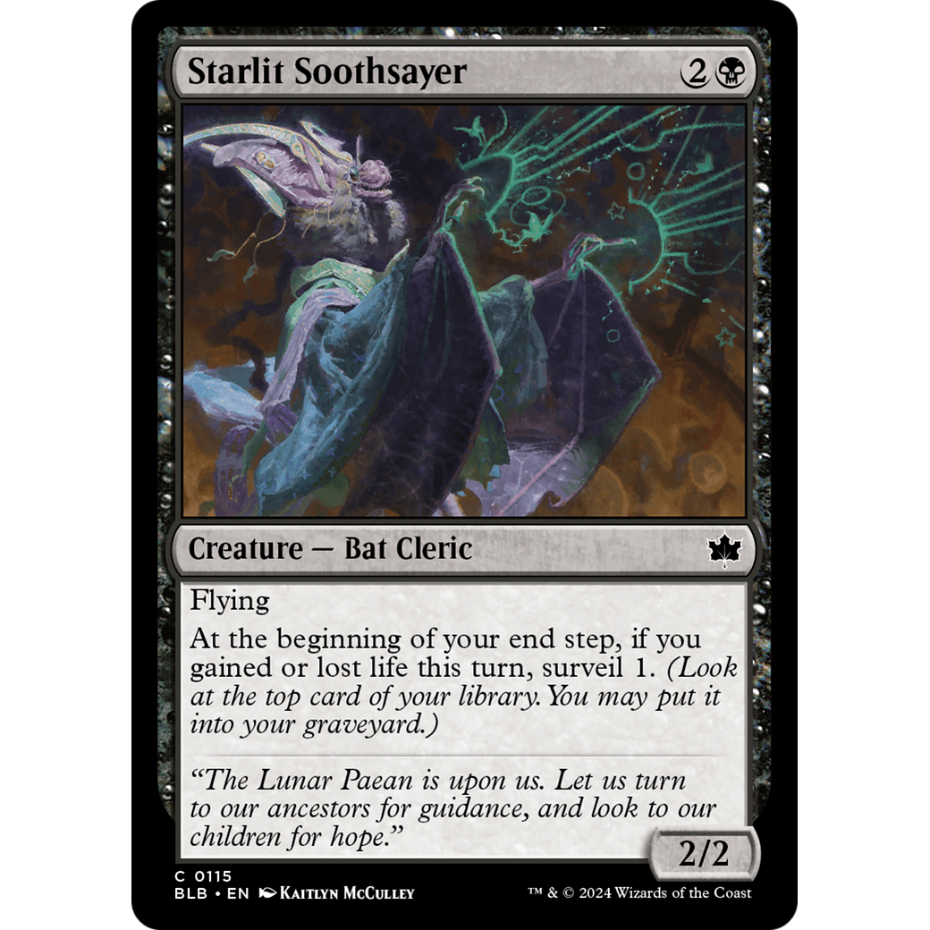 Starlit Soothsayer (BLB-115) - Bloomburrow Foil