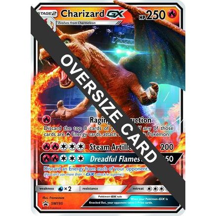 Charizard GX - SM195 (SM Black Star Promo) SM195 - Jumbo Cards Holofoil