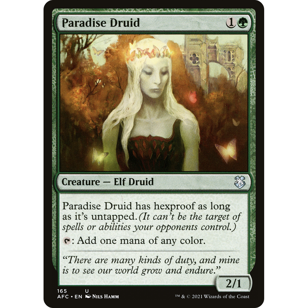 Paradise Druid (AFC-165) - Forgotten Realms Commander