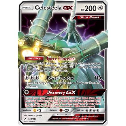 Celesteela GX 163/214 - SM  Unbroken Bonds Holofoil