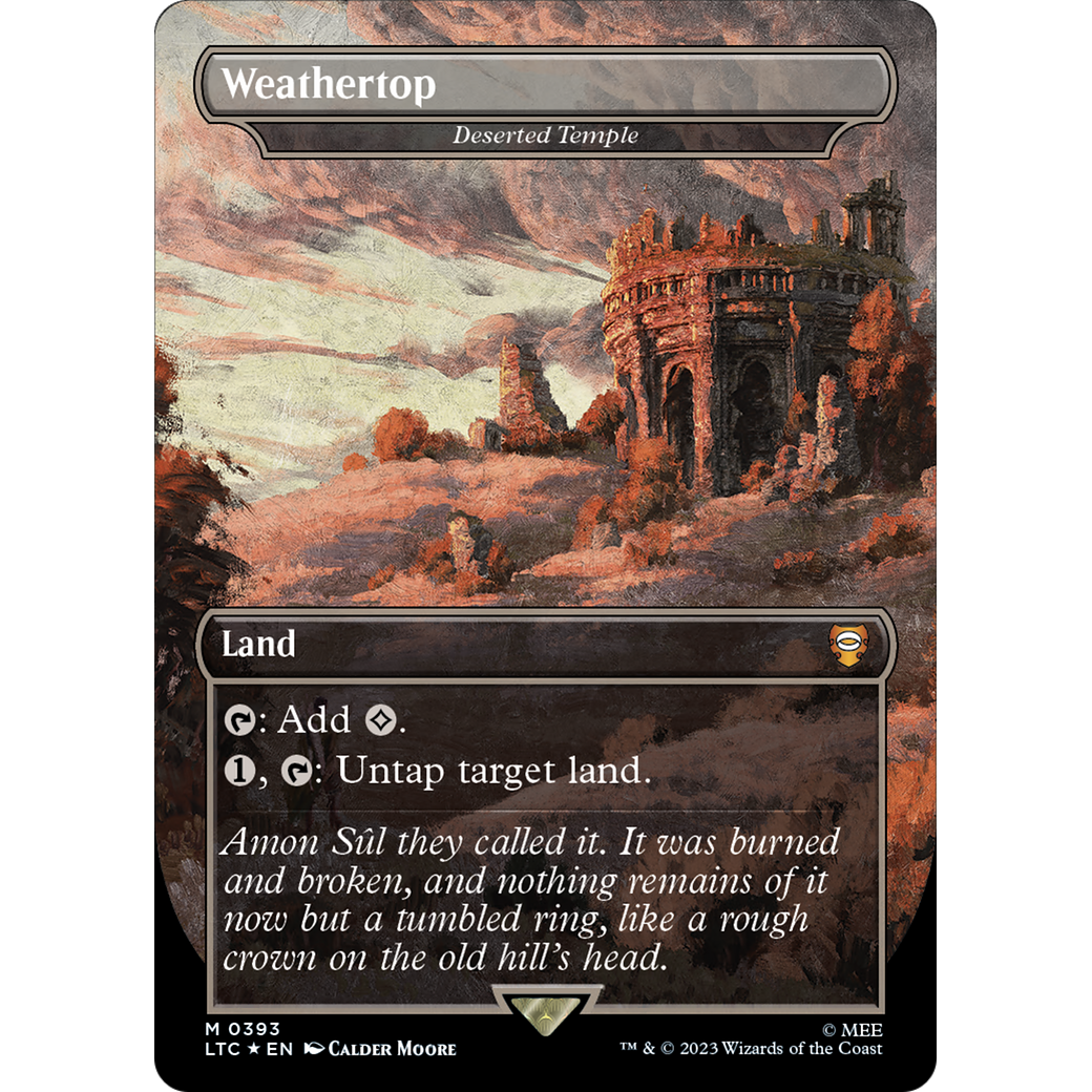 Deserted Temple (LTC-393) - Tales of Middle-earth Commander / Weathertop (Borderless) Foil