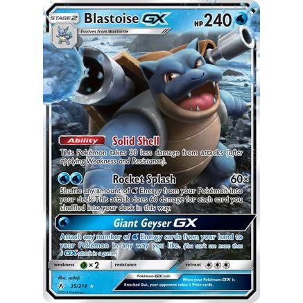 Blastoise GX 35/214 - SM Unbroken Bonds Holofoil