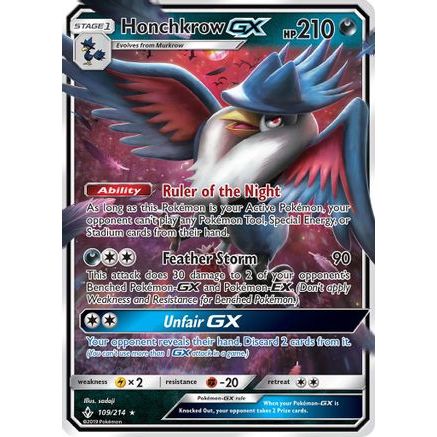 Honchkrow GX 109/214 - SM Unbroken Bonds Holofoil